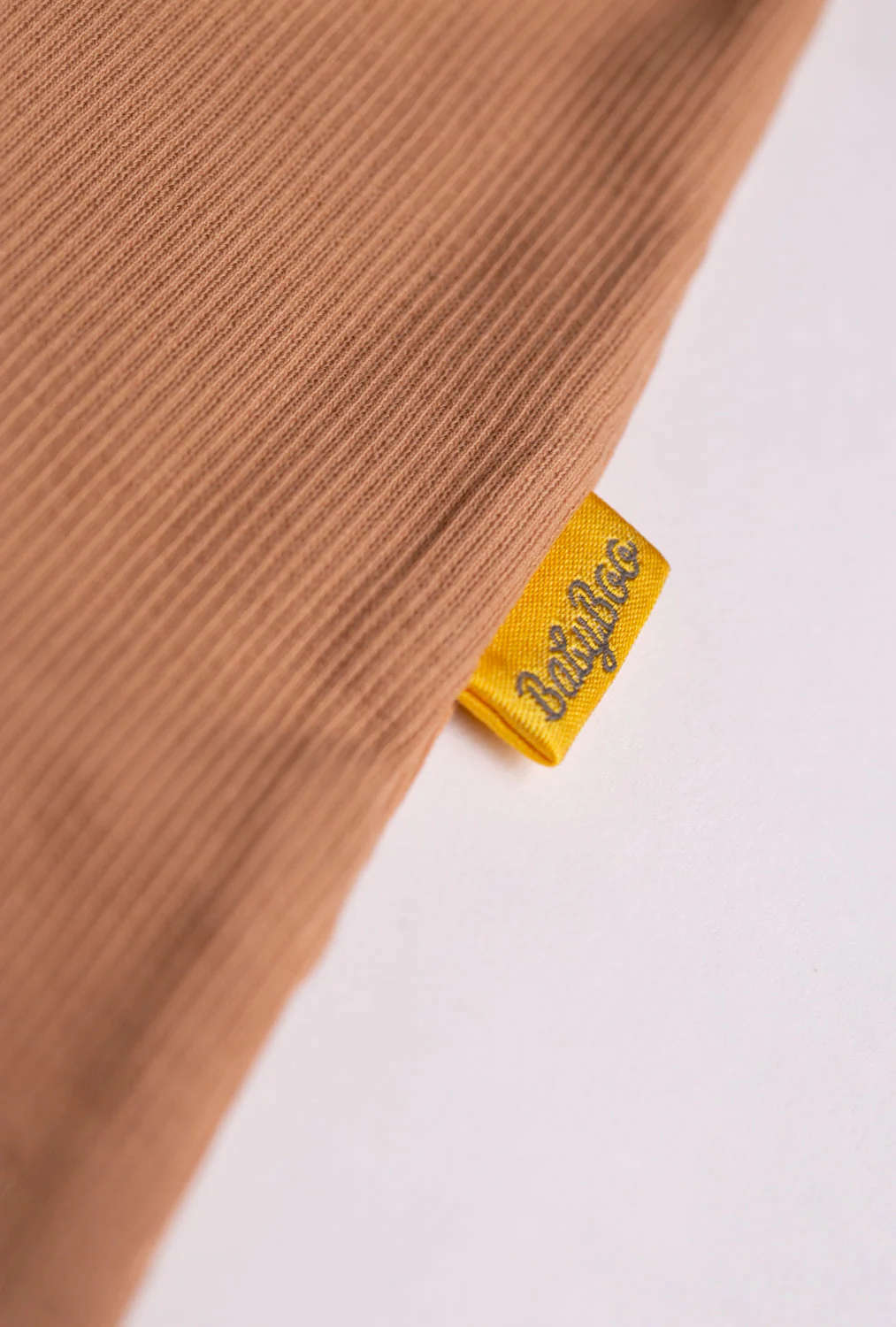 Caramel ribbed organic cotton ZippyBoo suit - Image 8