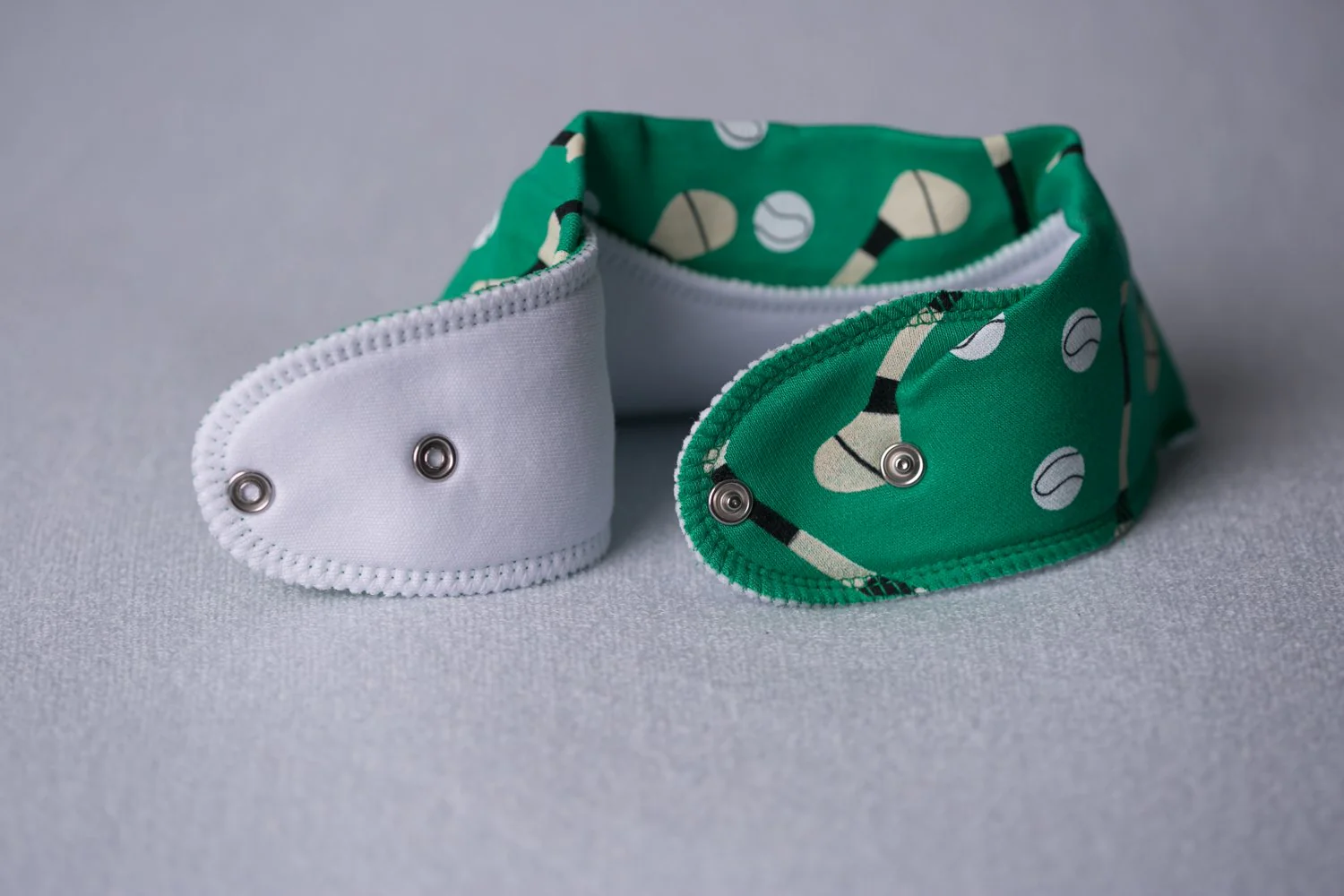 Green GAA mad organic cotton DribbleBoo bandana bib - Image 3