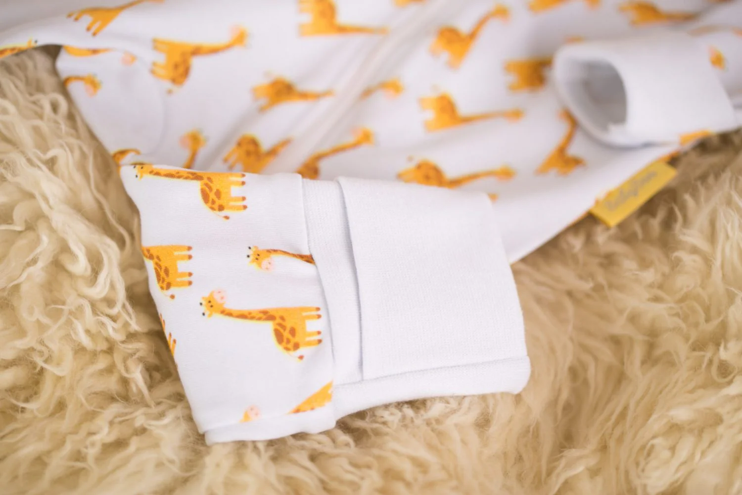 Giraffes organic cotton ZippyBoo suit - Image 3