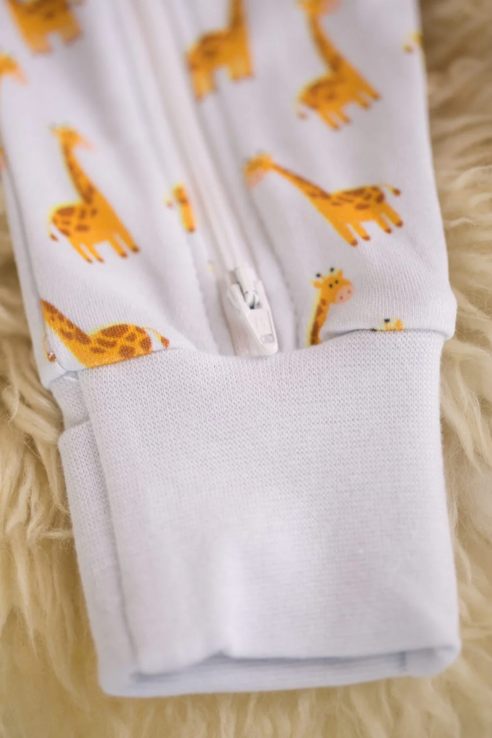 Giraffes organic cotton ZippyBoo suit - Image 4