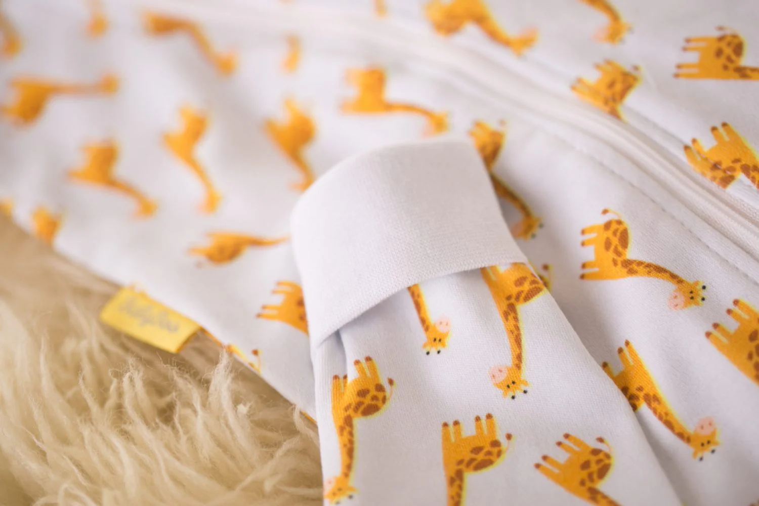 Giraffes organic cotton ZippyBoo suit - Image 6