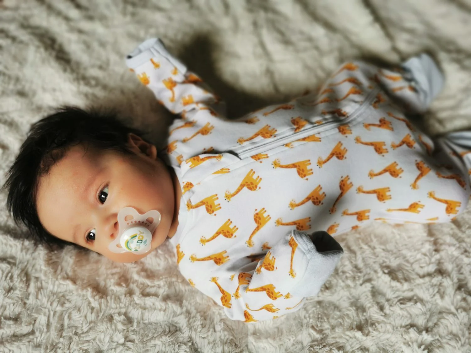 Giraffes organic cotton ZippyBoo suit - Image 8