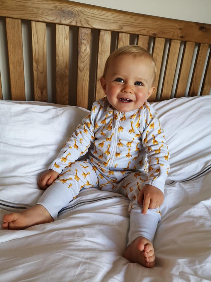 Giraffes organic cotton ZippyBoo suit - Image 9