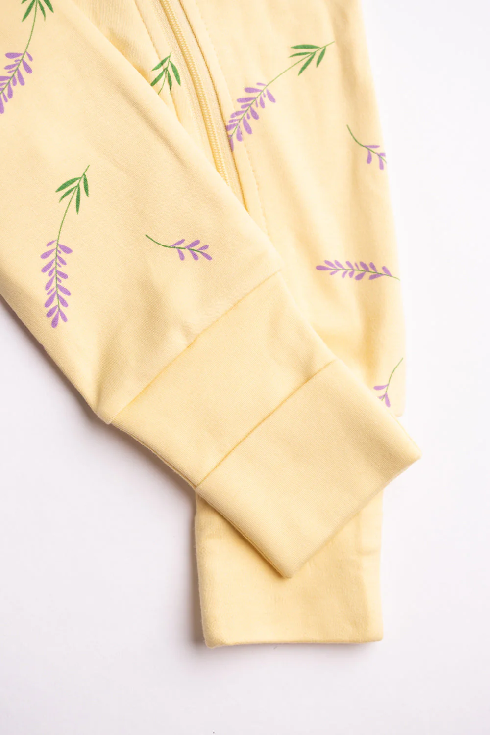 Lemon lavender organic cotton ZippyBoo suit - Image 3