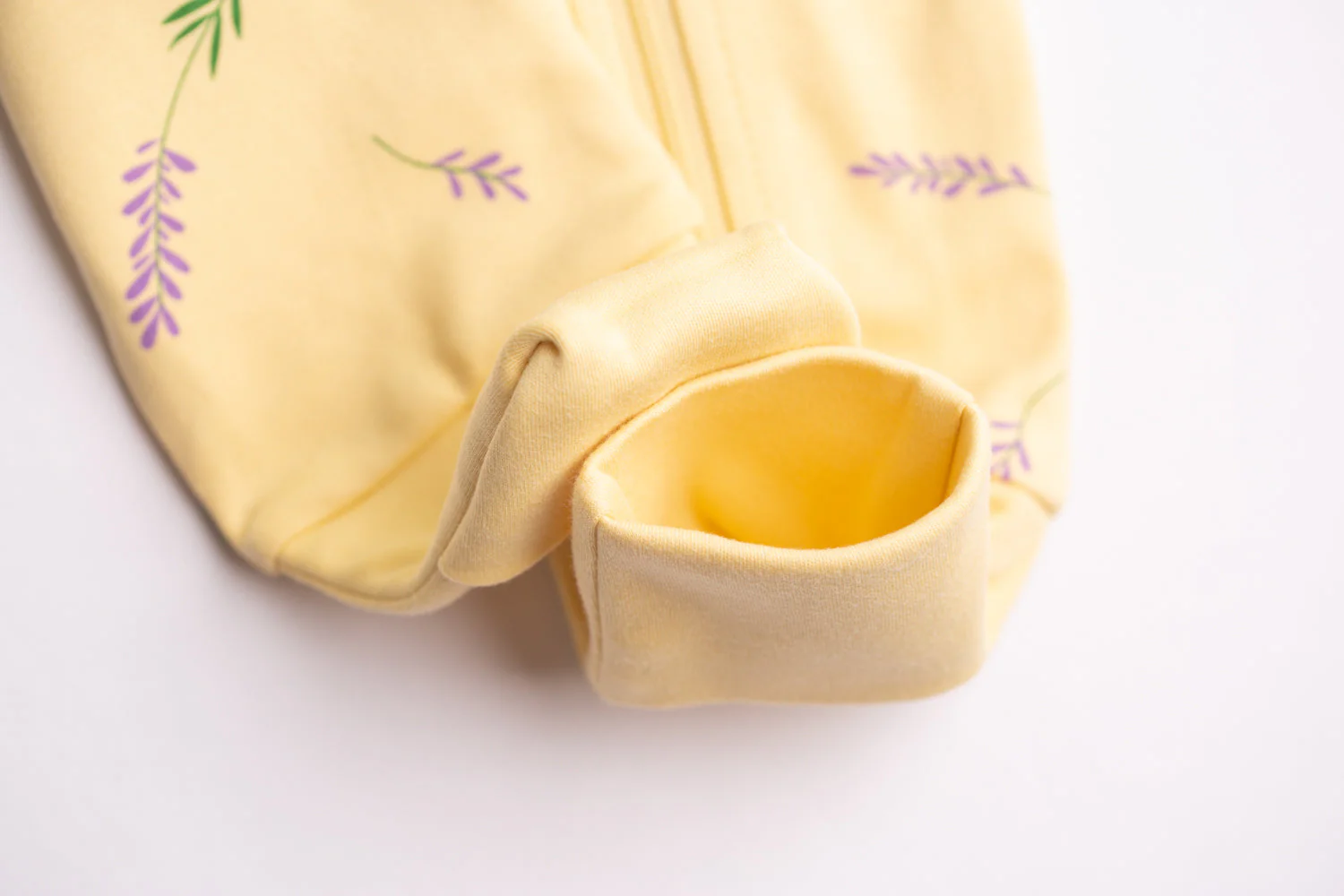 Lemon lavender organic cotton ZippyBoo suit - Image 4
