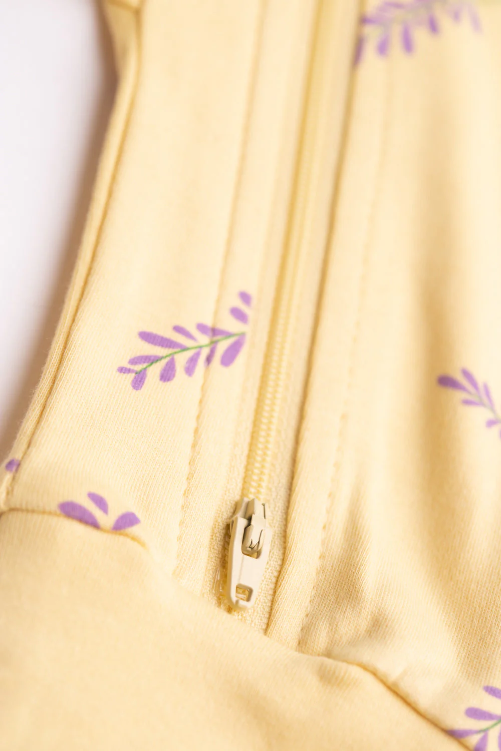 Lemon lavender organic cotton ZippyBoo suit - Image 5
