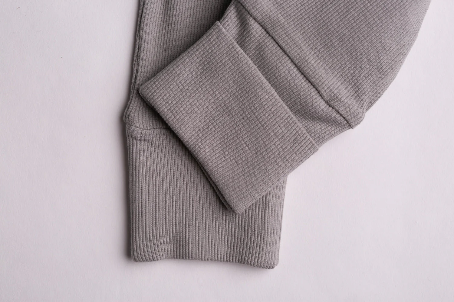 Grey ribbed organic cotton ZippyBoo suit - Image 9