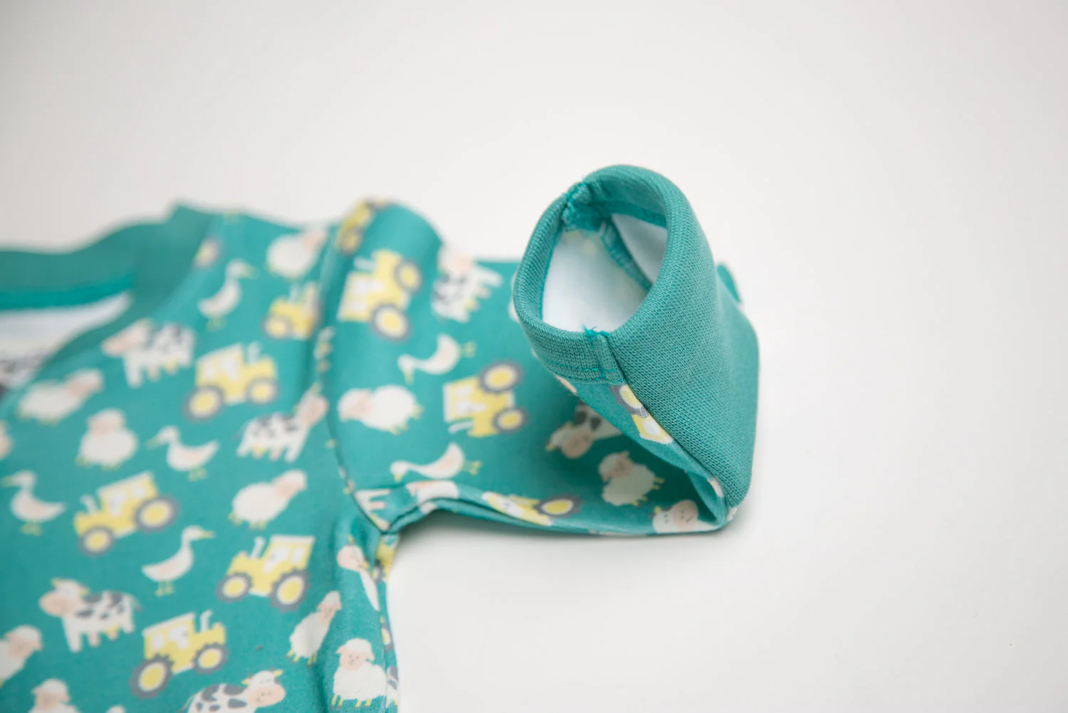 Jade Farmyard organic cotton ZippyBoo suit - Image 4