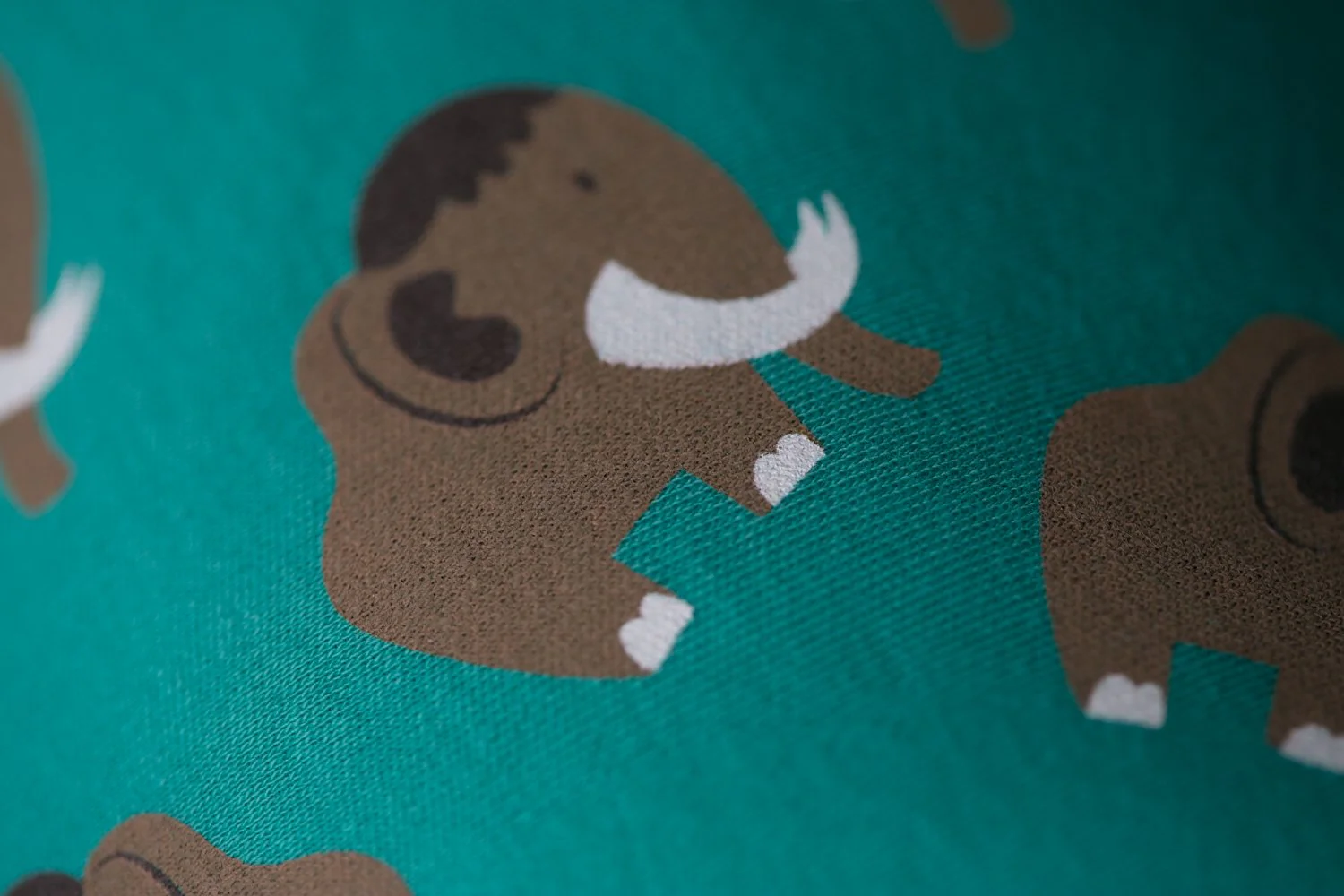 Marty the Mammoth organic cotton DribbleBoo bandana bib - Image 4