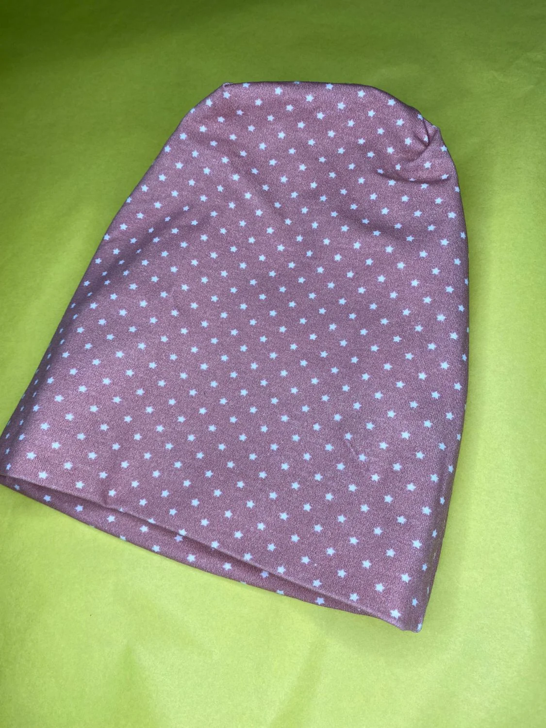 Tiny pink stars organic cotton BooBeanie hat - Image 5