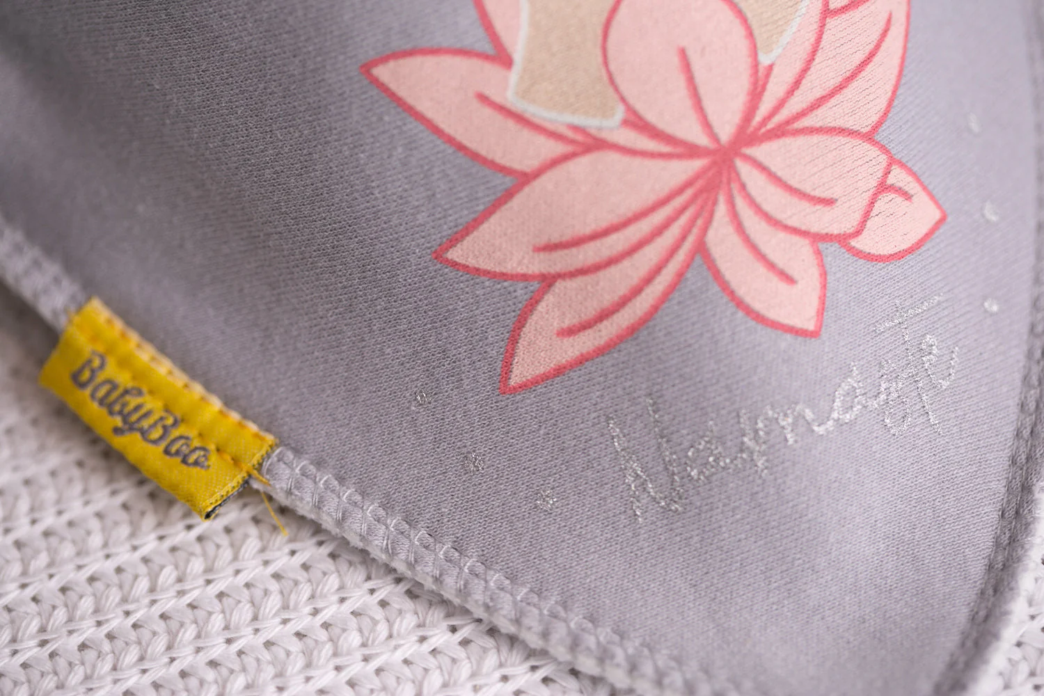 Namaste organic cotton bandana bib - Image 3