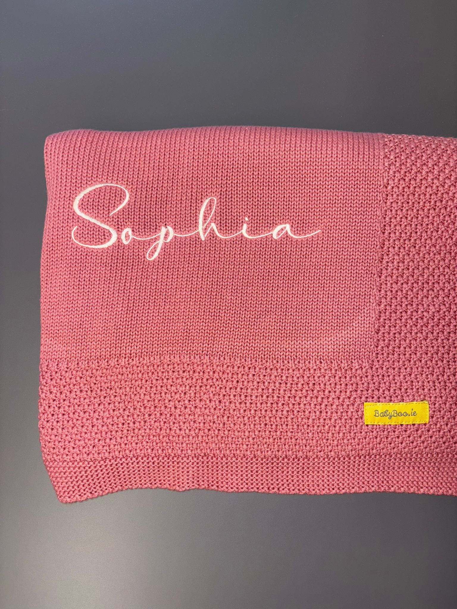 Organic cotton beautiful dusty rose BlankieBoo - Image 14