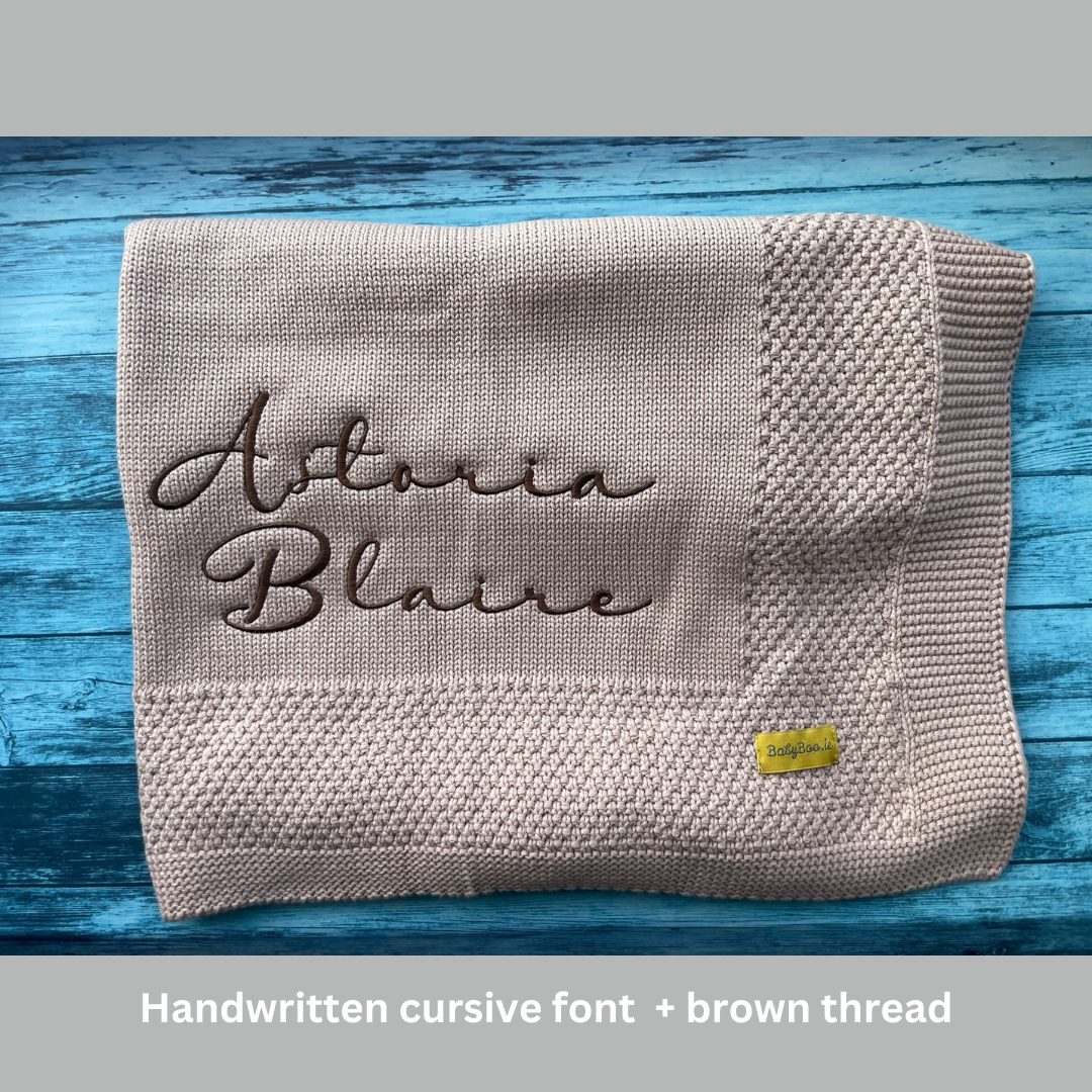 Organic cotton beautiful biscuit (Pink Beige) BlankieBoo - Image 12