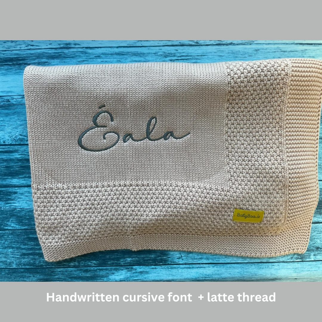 Organic cotton beautiful biscuit (Pink Beige) BlankieBoo - Image 15