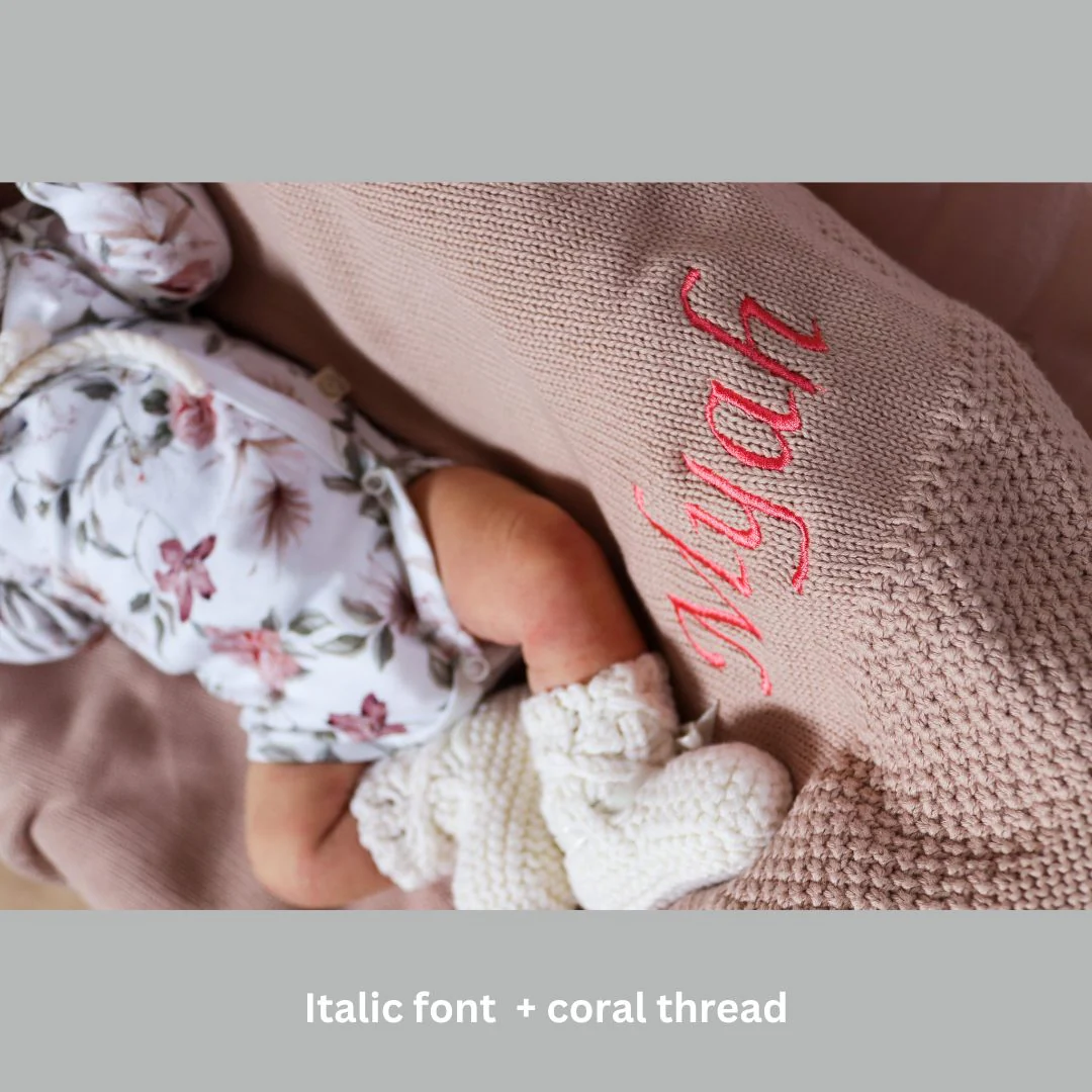 Organic cotton beautiful biscuit (Pink Beige) BlankieBoo - Image 16