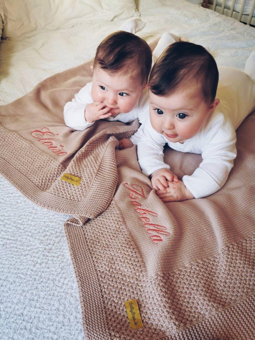 Organic cotton beautiful biscuit (Pink Beige) BlankieBoo - Image 3