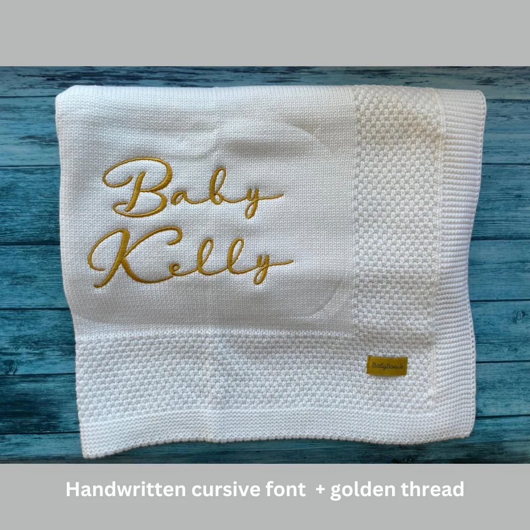 Organic cotton beautiful white BlankieBoo - Image 11