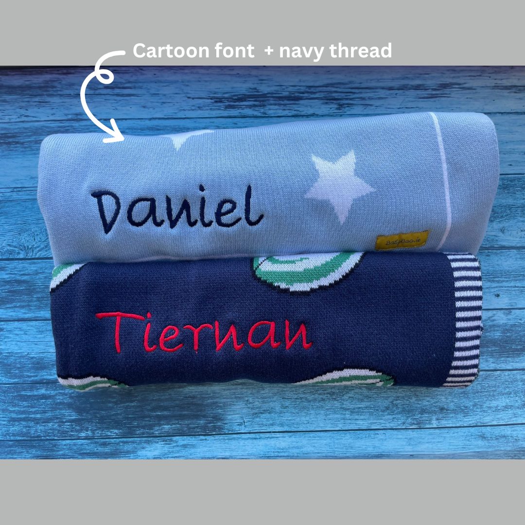 Organic cotton blue stars BlankieBoo - Image 12