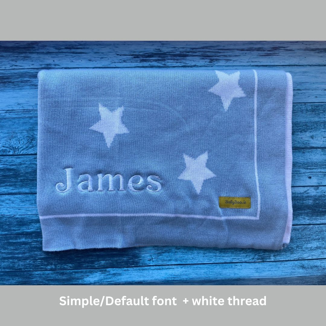 Organic cotton blue stars BlankieBoo - Image 14