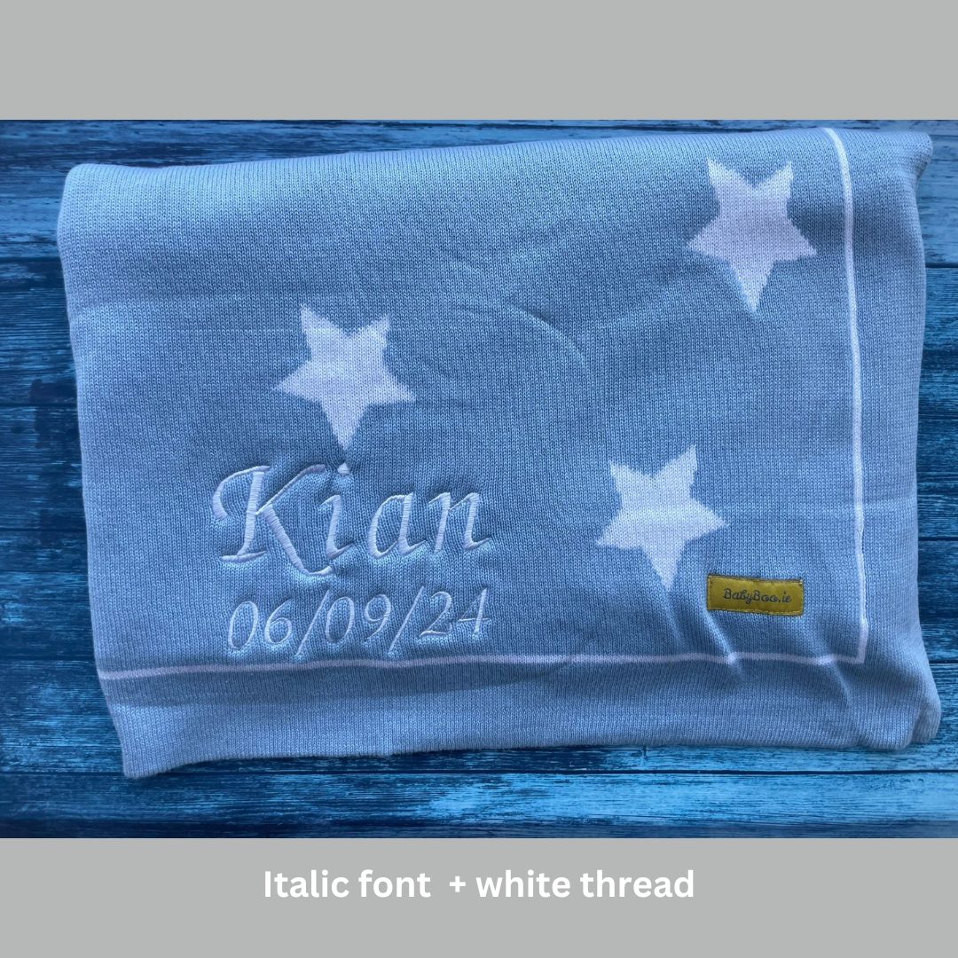 Organic cotton blue stars BlankieBoo - Image 15