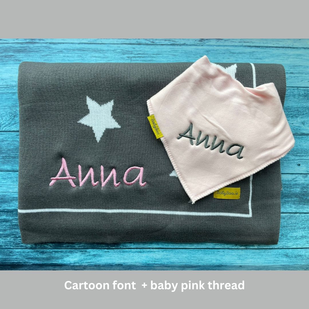 Organic cotton grey stars BlankieBoo - Image 13