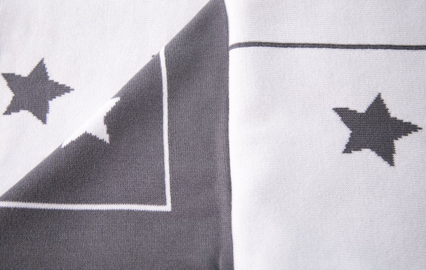 Organic cotton grey stars BlankieBoo - Image 4