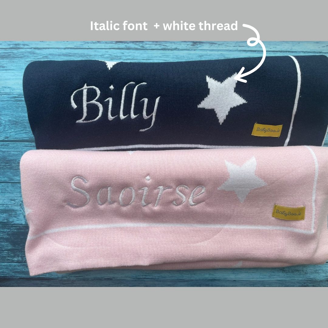 Organic cotton navy stars BlankieBoo - Image 20