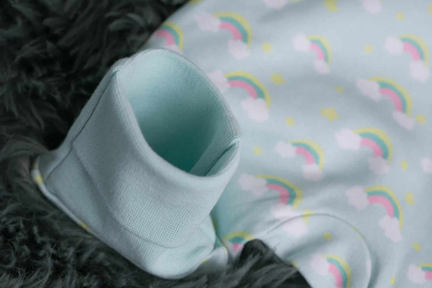 Painted rainbows organic cotton ZippyBoo suit - Image 7