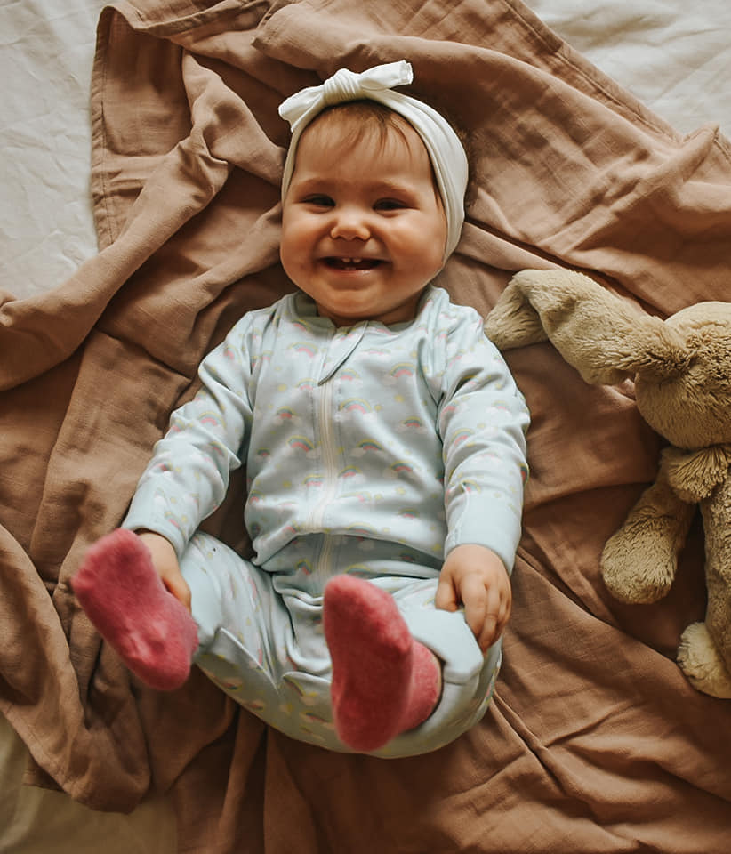 Painted rainbows organic cotton ZippyBoo suit - Image 8