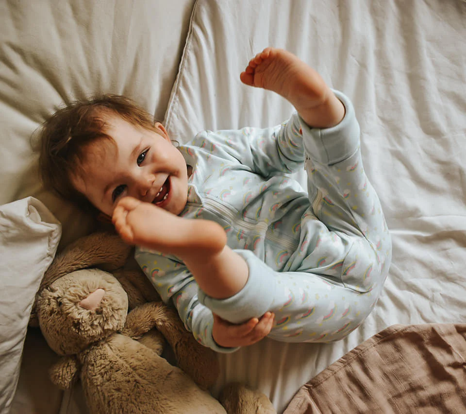 Painted rainbows organic cotton ZippyBoo suit - Image 9