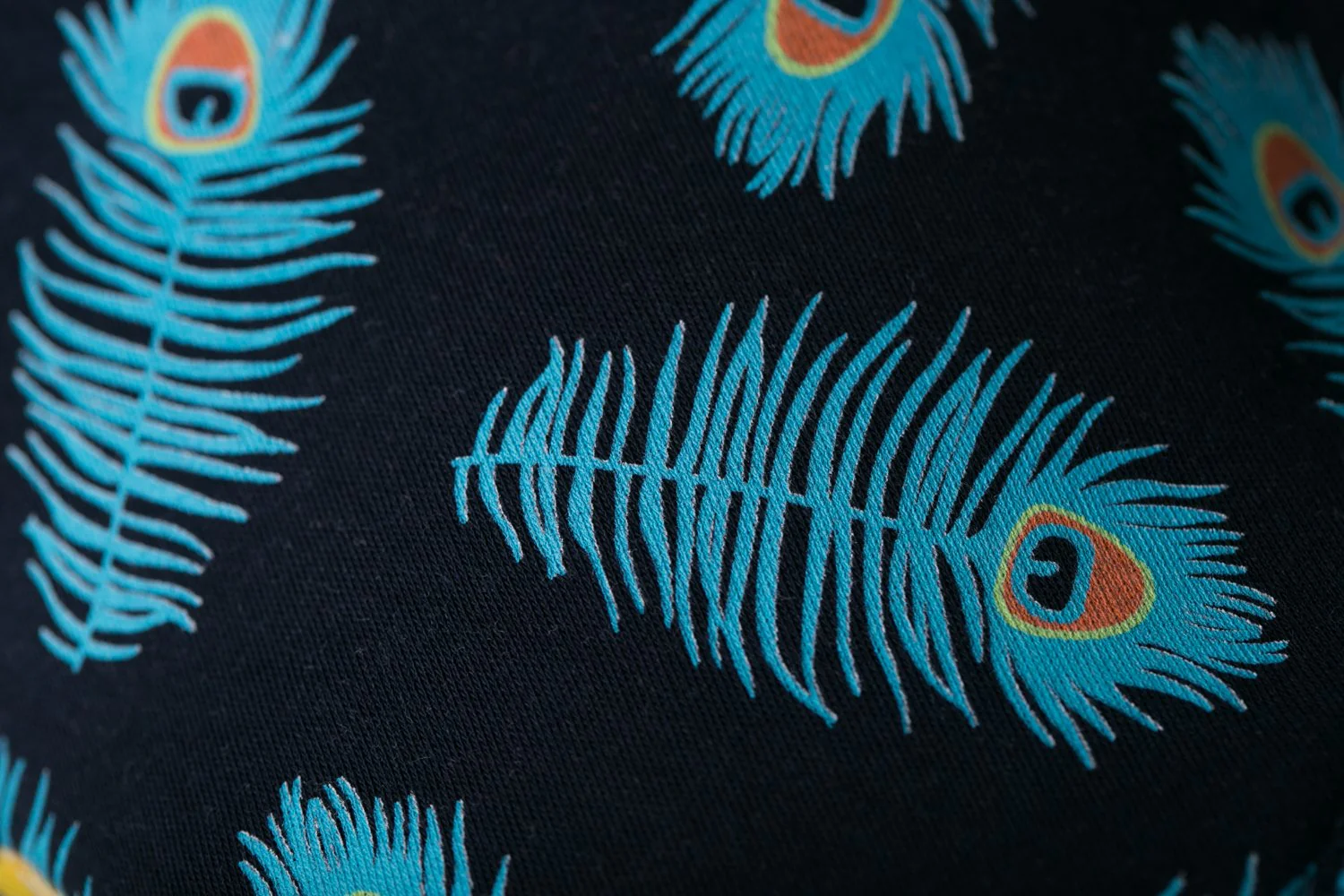 Proud as a peacock organic cotton DribbleBoo bandana bib - Image 5