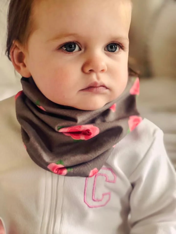 Roses organic cotton BooBeanie hat - Image 5