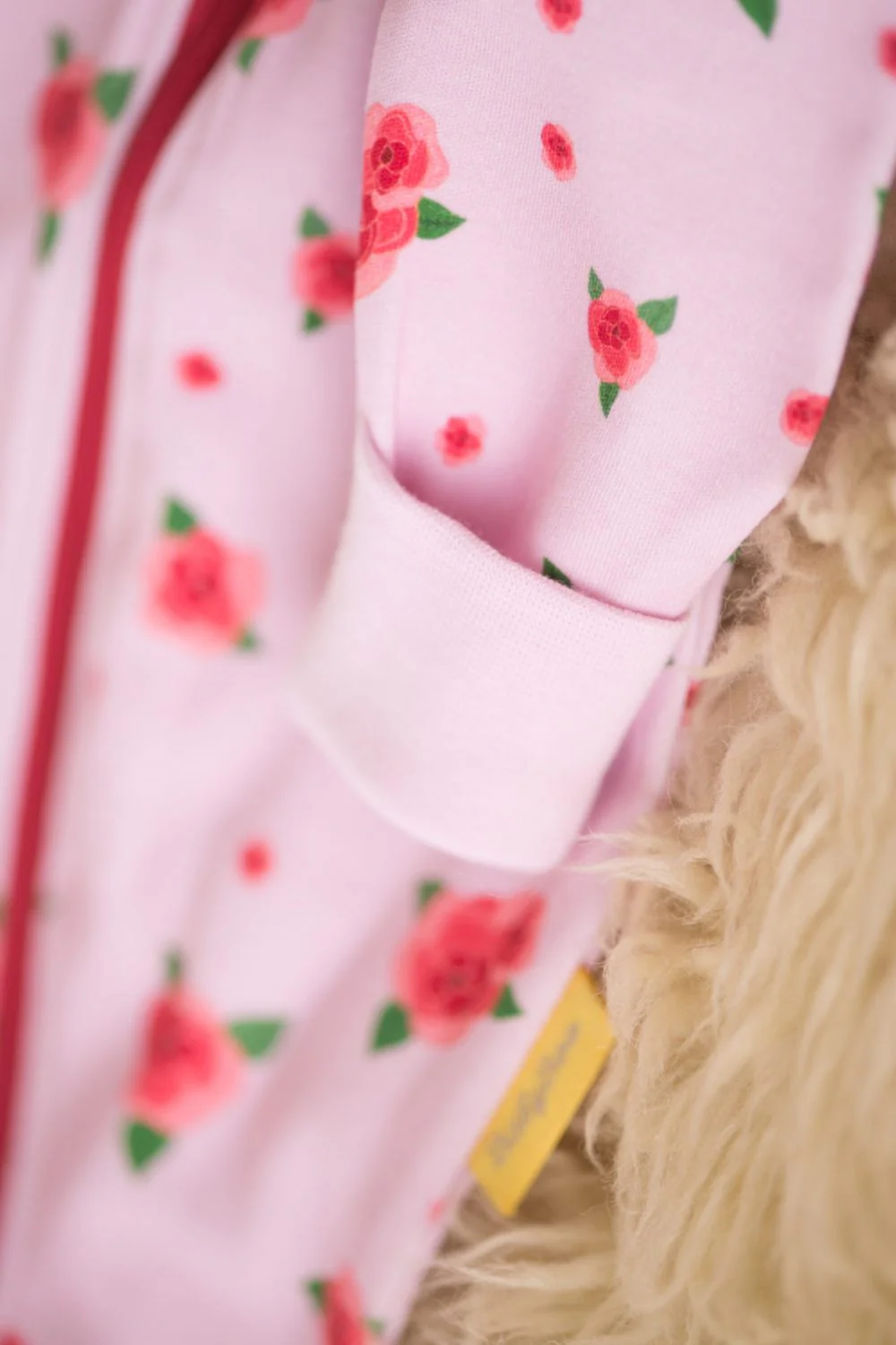 Roses organic cotton ZippyBoo suit - Image 7