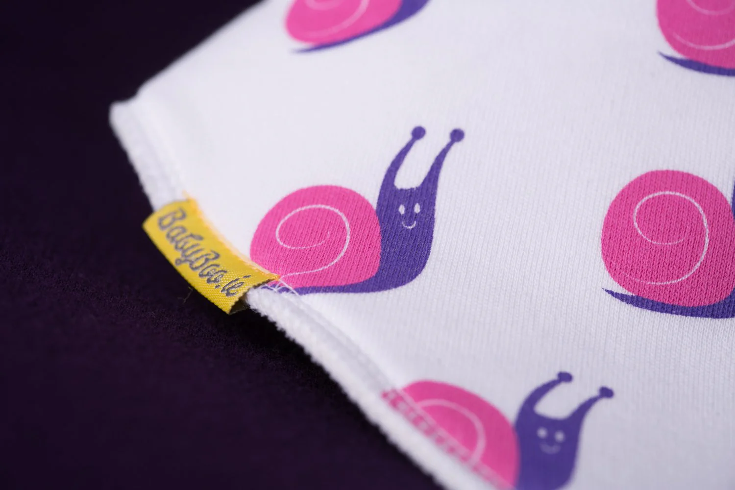 Sheila the supersnail organic cotton DribbleBoo bandana bib - Image 7