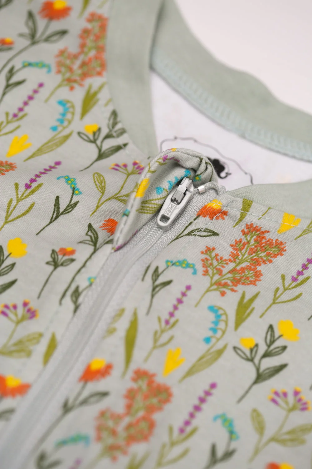 Wildflowers organic cotton ZippyBoo suit - Image 4